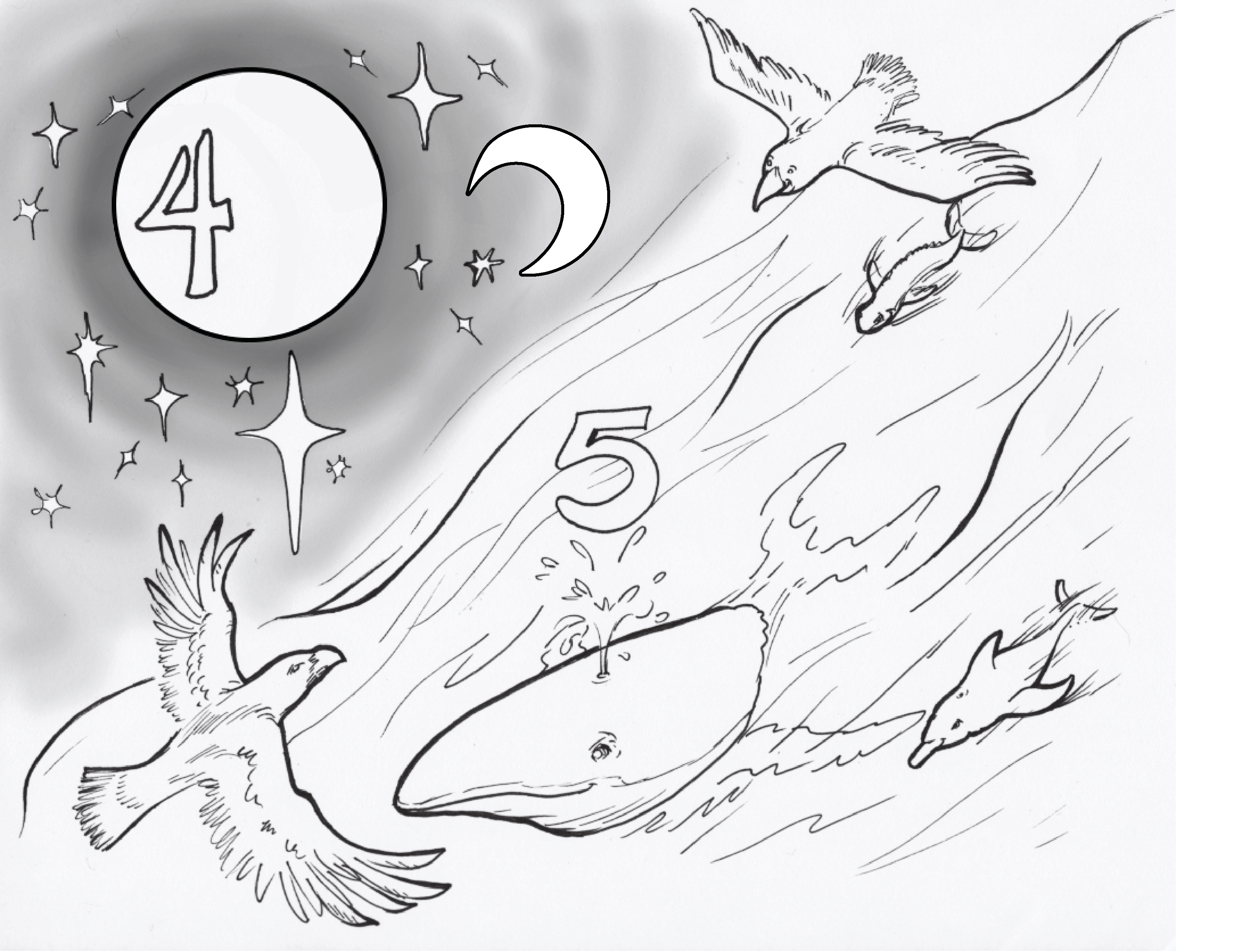 Creation Day 3 Coloring Pages