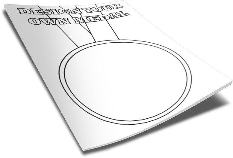 Load image into Gallery viewer, FREE Design Your Own Medal Coloring Page
