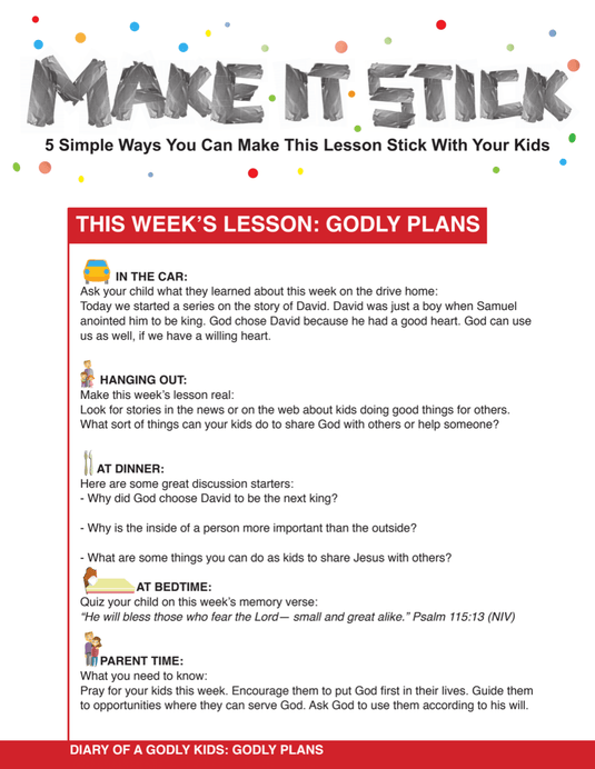 Diary of a Godly Kid 4-Week Children's Ministry Curriculum - Children's Ministry Deals