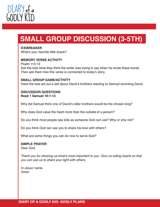 Diary of a Godly Kid 4-Week Children's Ministry Curriculum - Children's Ministry Deals