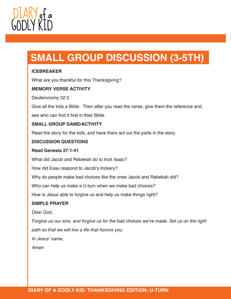 Load image into Gallery viewer, Diary of a Godly Kid Thanksgiving 4-Week Children&#39;s Ministry Curriculum - Children&#39;s Ministry Deals
