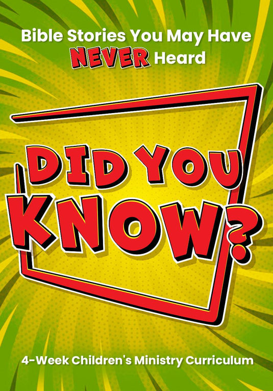 Did You Know...? 4-Week Children's Ministry Curriculum - Children's Ministry Deals