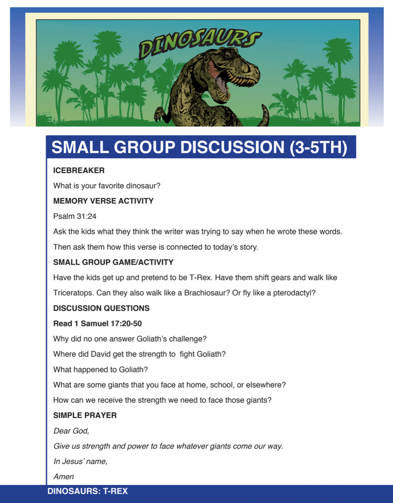 Load image into Gallery viewer, Dinosaurs 4-Week Children&#39;s Ministry Curriculum - Children&#39;s Ministry Deals
