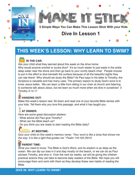 Load image into Gallery viewer, Dive In 6-Week Children’s Ministry Curriculum - Children&#39;s Ministry Deals
