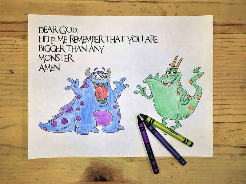 Load image into Gallery viewer, FREE Don&#39;t Be Afraid Coloring Page
