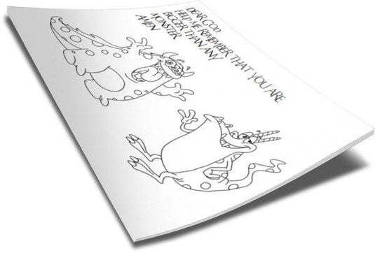 FREE Halloween Coloring Page Don't Be Afraid