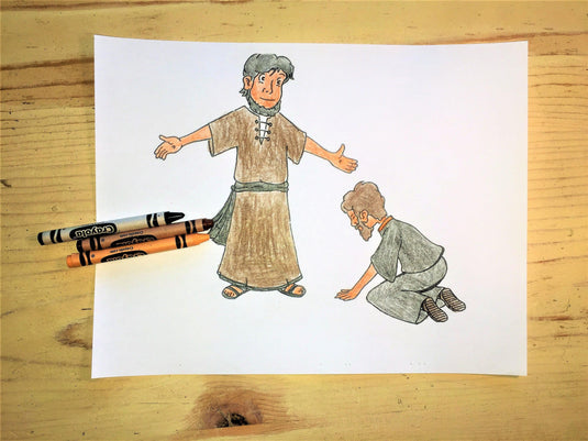FREE Doubting Thomas Coloring Page