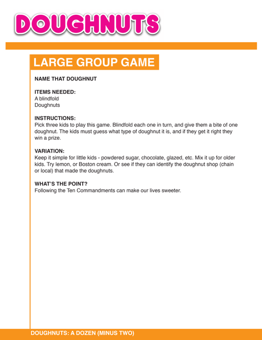 Doughnuts 12-Week Children's Ministry Curriculum - Children's Ministry Deals