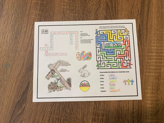 Easter Activity Sheet For Kids Church - Children's Ministry Deals