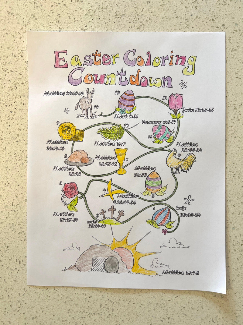 Easter Coloring Countdown - Children's Ministry Deals