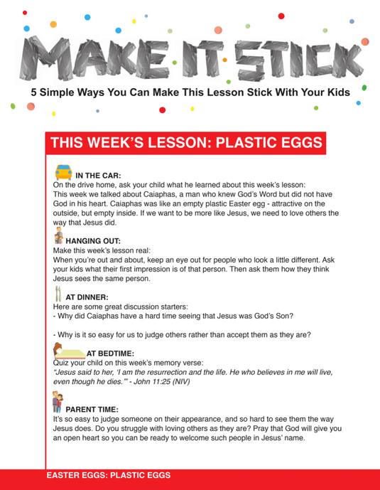 Easter Eggs: 4-Week Children's Ministry Easter Curriculum - Children's Ministry Deals
