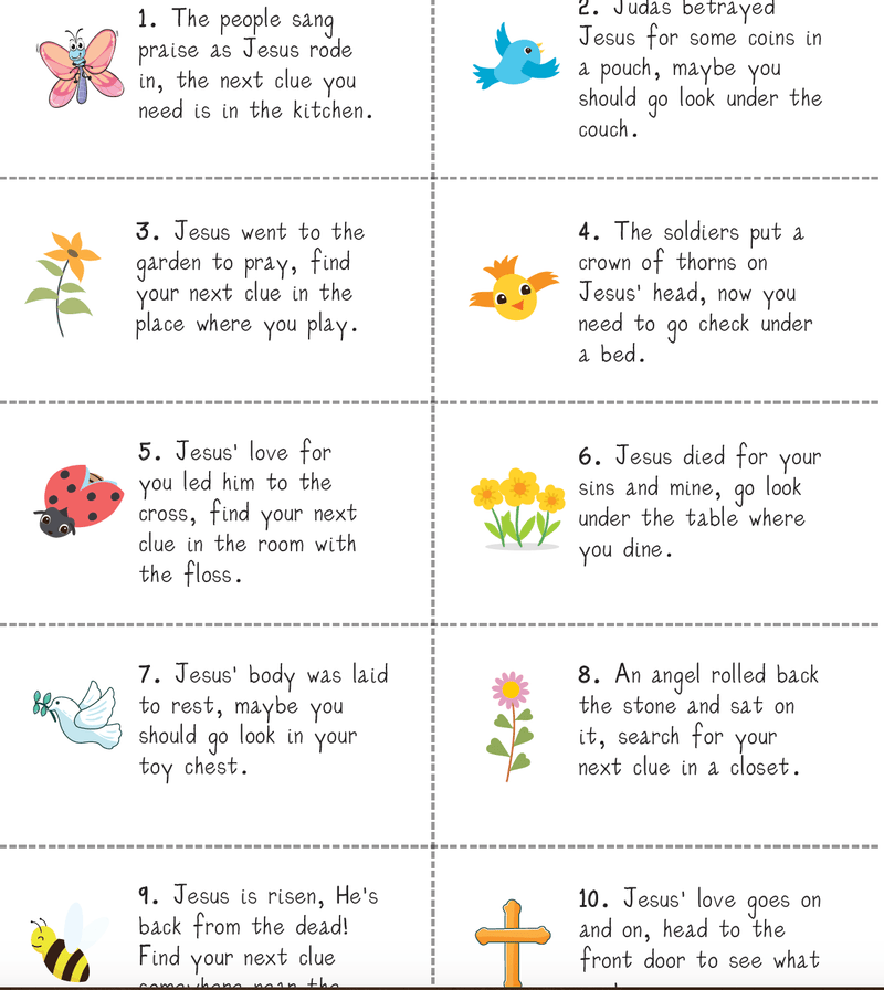Easter Indoor Scavenger Hunt - Children's Ministry Deals