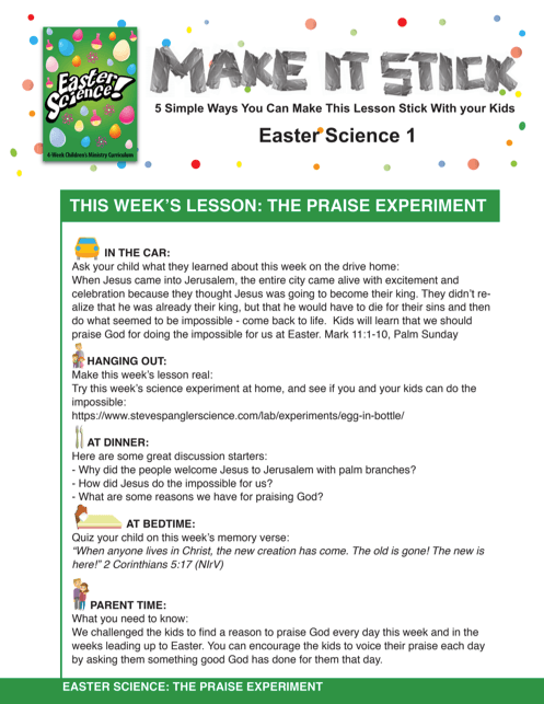 Easter Science 4-Week Children's Ministry Curriculum - Children's Ministry Deals