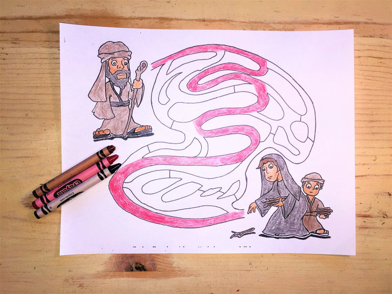 Load image into Gallery viewer, FREE Elijah Coloring Page
