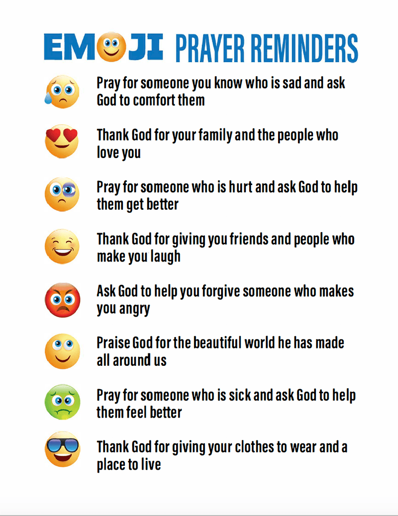 Emoji Prayer Reminders