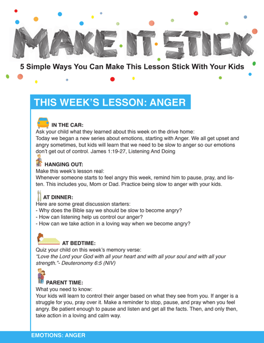 Emotions 5-Week Children's Ministry Curriculum - Children's Ministry Deals