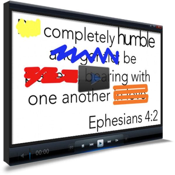 Ephesians 4:2 Memory Verse Video