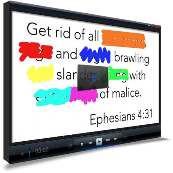 Ephesians 4:31 Memory Verse Video