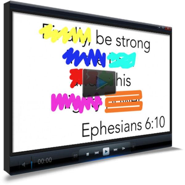 Ephesians 6:10 Memory Verse Video