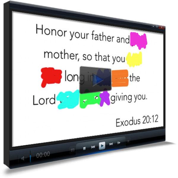 Exodus 20:12 Memory Verse Video