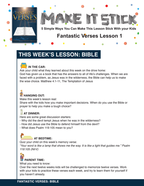 Fantastic Verses And Where To Find Them 12-Week Children's Ministry Curriculum - Children's Ministry Deals