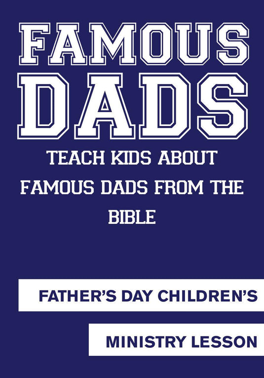 Father's Day Children's Church Lesson