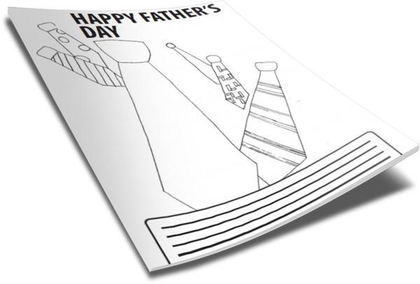 FREE Father's Day Coloring Page- Tie