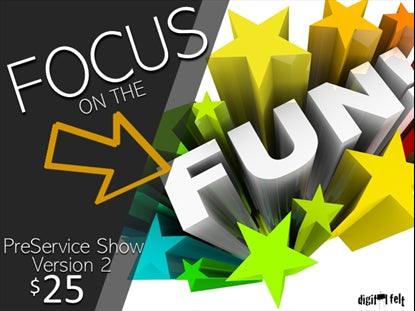 Focus on the Fun Preservice Show Version 2 Church Game Video for Kids