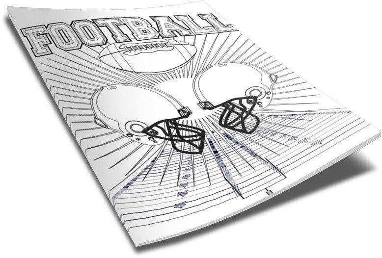Load image into Gallery viewer, FREE Football Coloring Page
