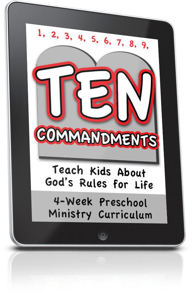 FREE 10 Commandments Preschool Ministry Lesson