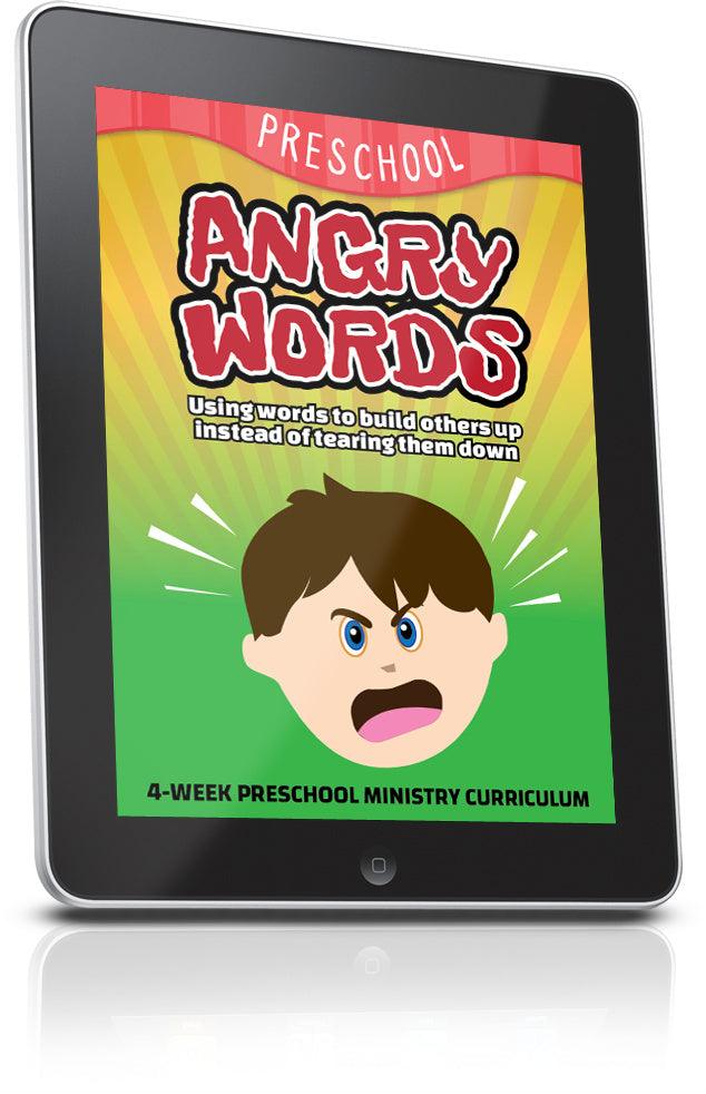 FREE Angry Words Preschool Ministry Lesson - Children's Ministry Deals
