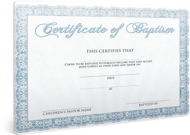 Free Baptism Certificate for Kids