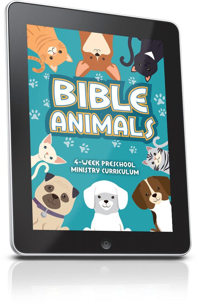 FREE Bible Animals Preschool Sunday School Lesson