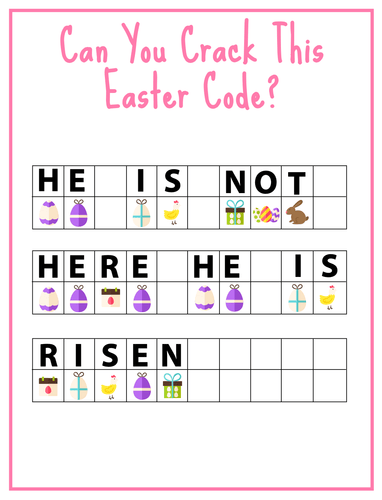 FREE Easter Code Breaking Activity - Children's Ministry Deals