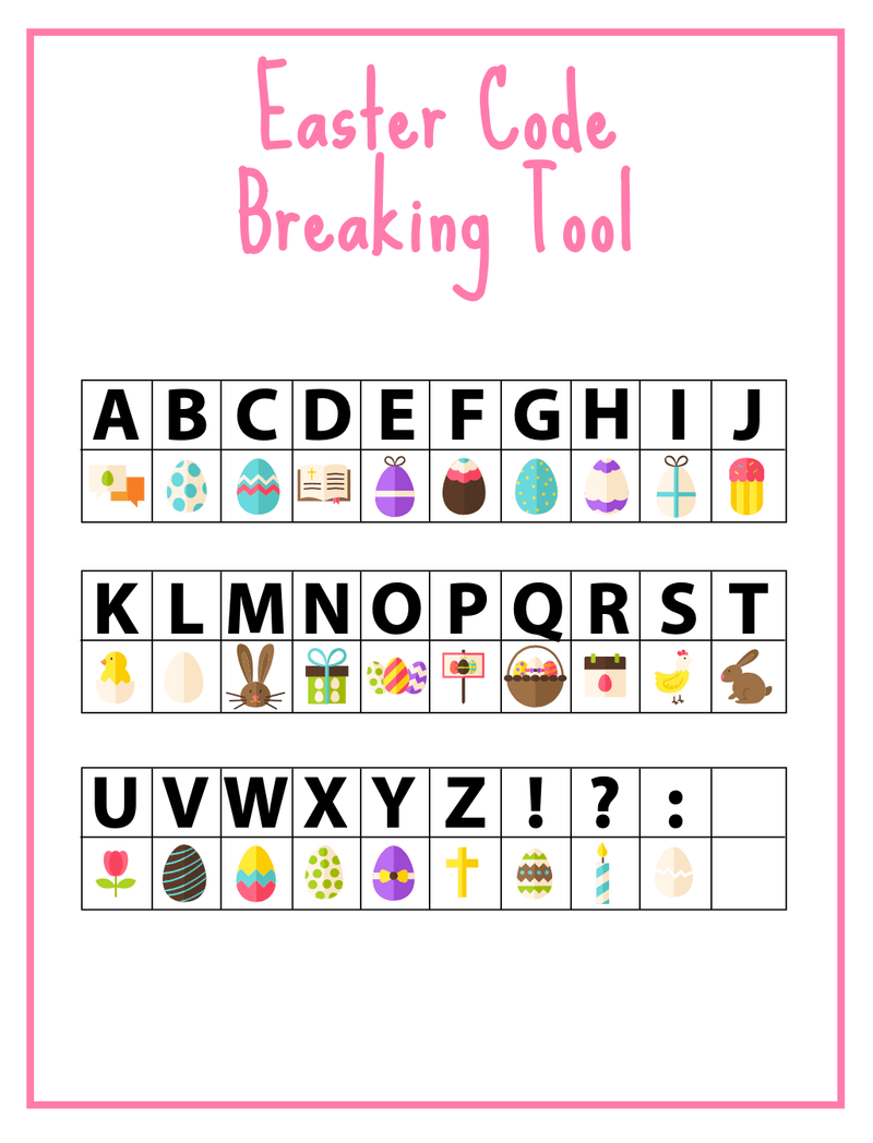 FREE Easter Code Breaking Activity