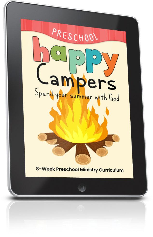FREE Happy Campers Preschool Ministry Lesson - Children's Ministry Deals
