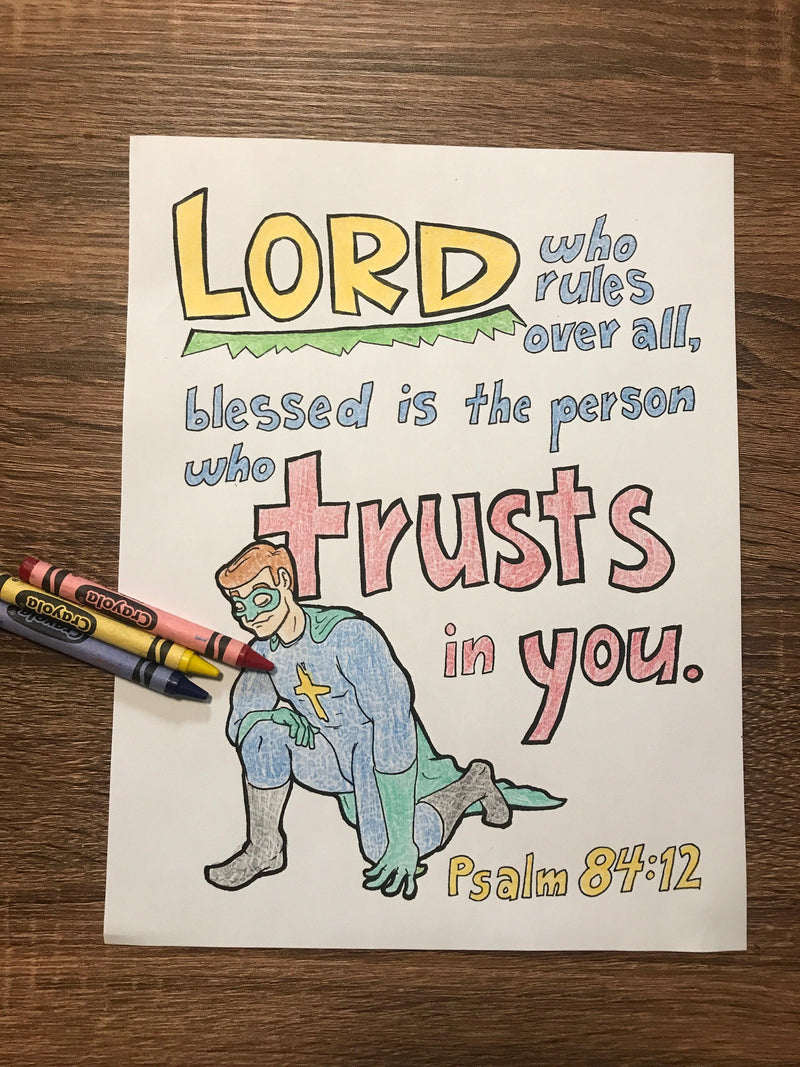 FREE Incredible Faith Coloring Page