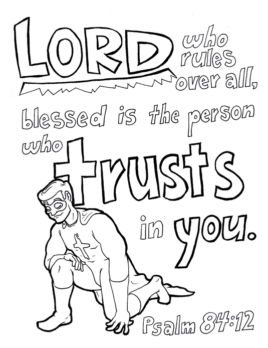 Incredible Faith Coloring Page