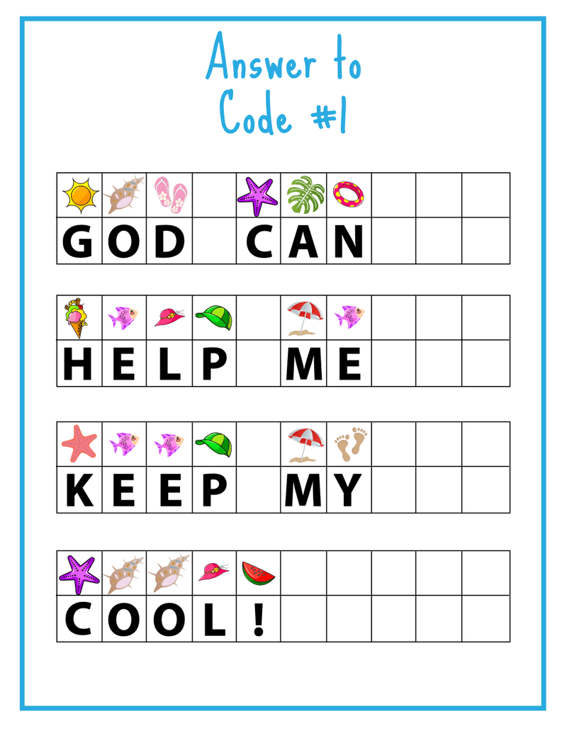 FREE Lava Lava Luau Code Breaking Activity - Children's Ministry Deals