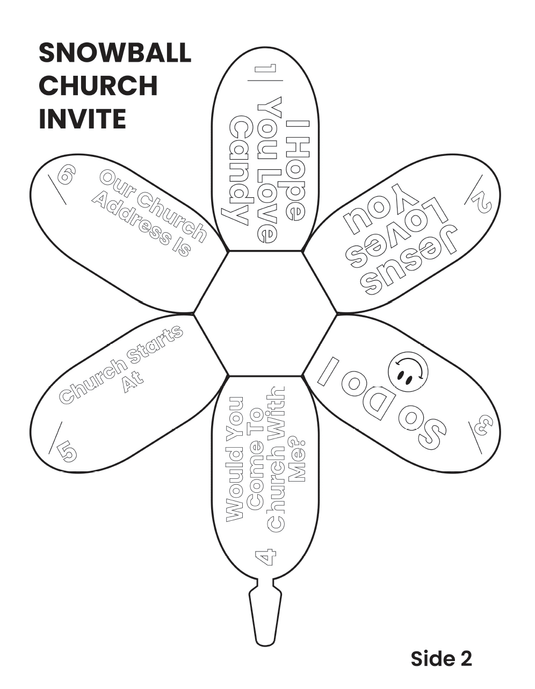 FREE Snowball Church Invitation - Children's Ministry Deals