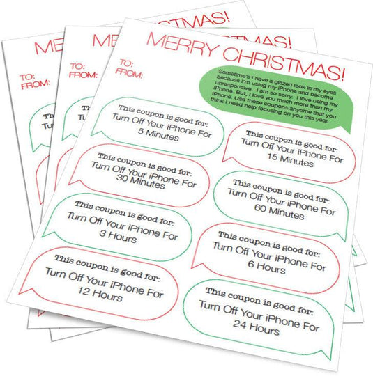 Free "Turn Off Your iPhone" Coupons