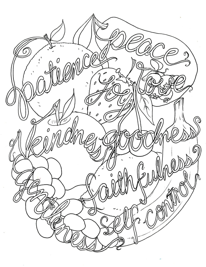 Fruit of the Spirit Coloring Page