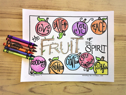 FREE Fruit of the Spirit Coloring Page