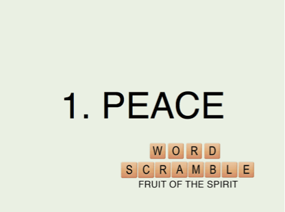 Fruit of the Spirit PowerPoint Game