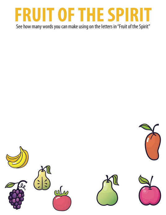 Fruit of the Spirit Word Jumble