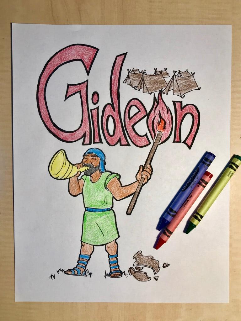 Gideon Coloring Page 