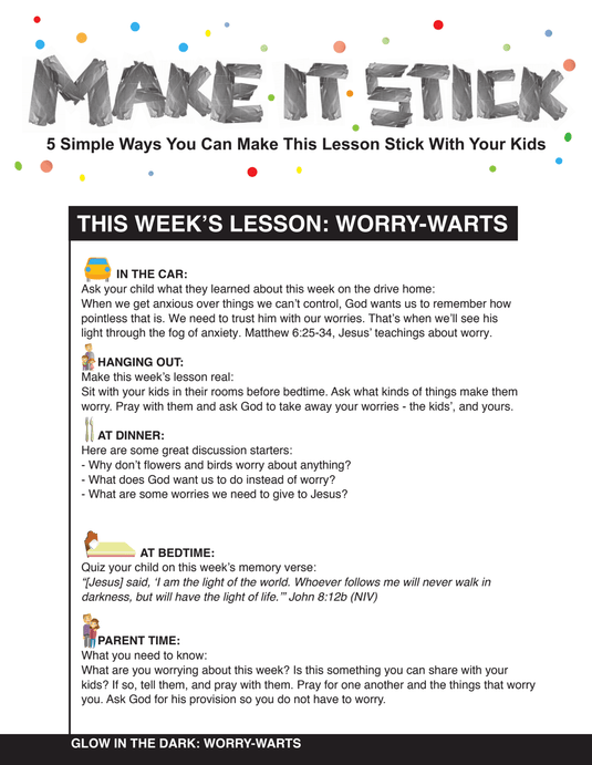 Glow In The Dark 4-Week Children's Ministry Curriculum - Children's Ministry Deals