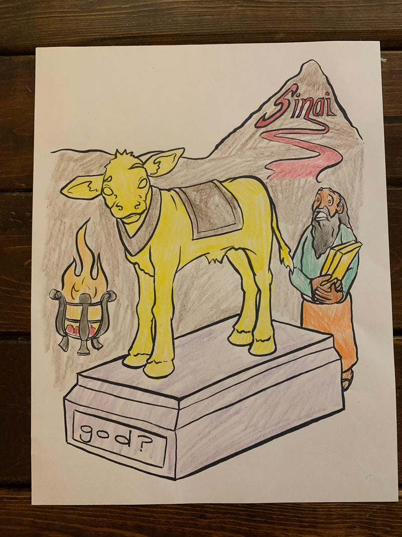 Golden Calf Coloring Page
