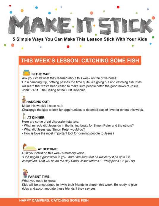 Happy Campers 8-Week Children's Ministry Curriculum - Children's Ministry Deals