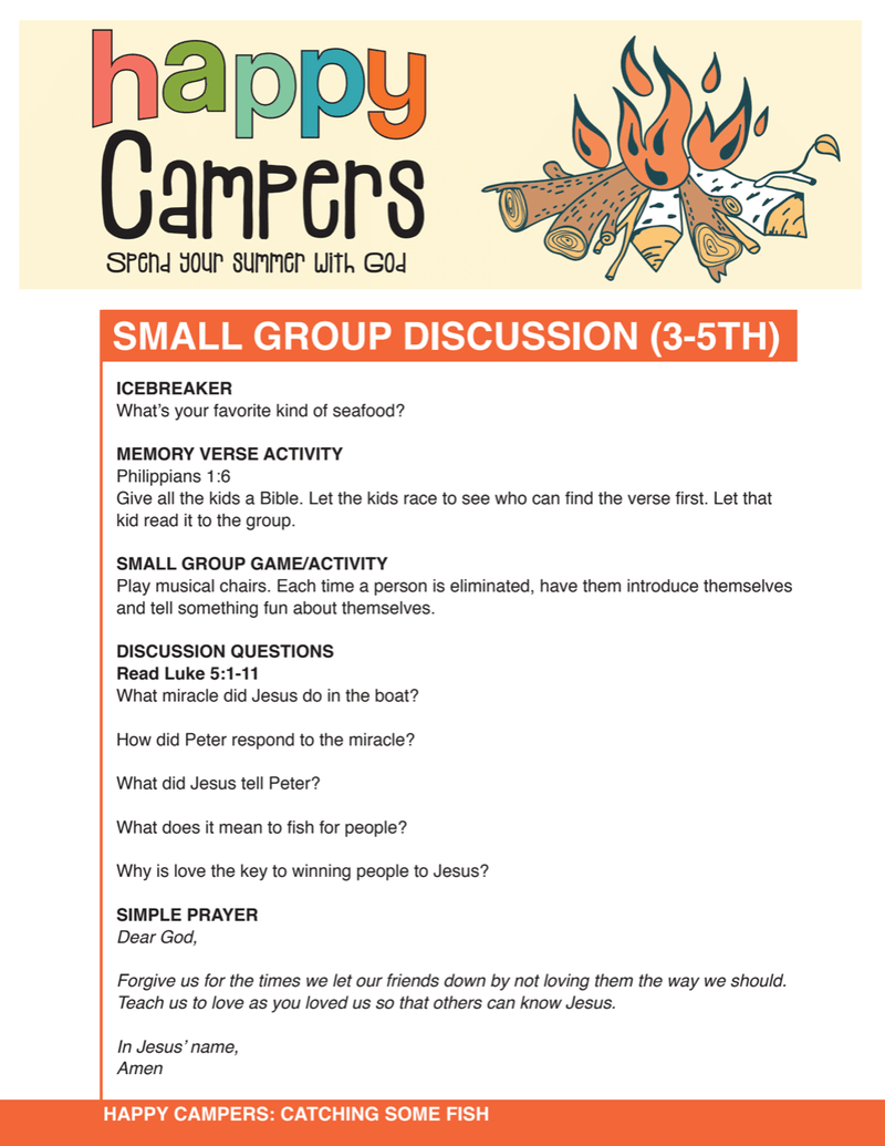 Load image into Gallery viewer, Happy Campers 8-Week Children&#39;s Ministry Curriculum - Children&#39;s Ministry Deals
